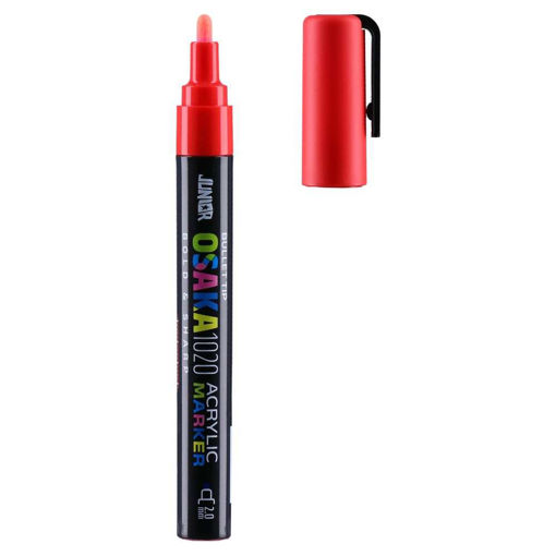 Picture of JUNIOR ACRYLIC MARKER 2MM ORANGE RED